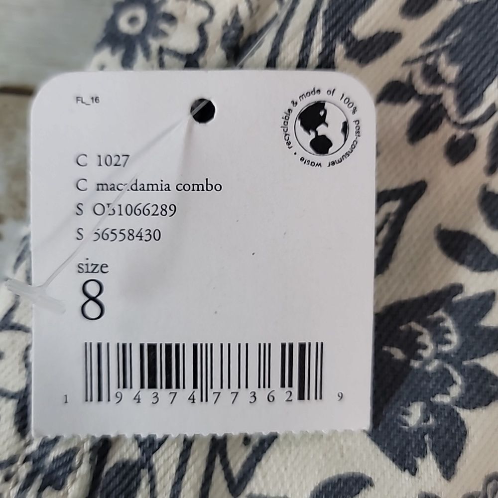 NEW Free People Modern‎ Femme Denim Floral Miniskirt Macadamia Combo Size 8 NWT - Picture 7 of 8